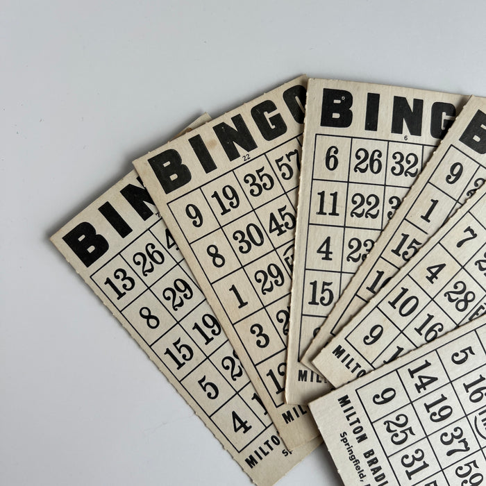 Vintage Milton Bradley Company Bingo Cards