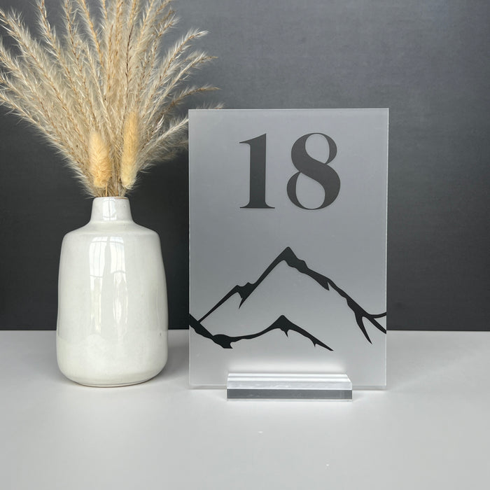 Acrylic Mountain Table Number