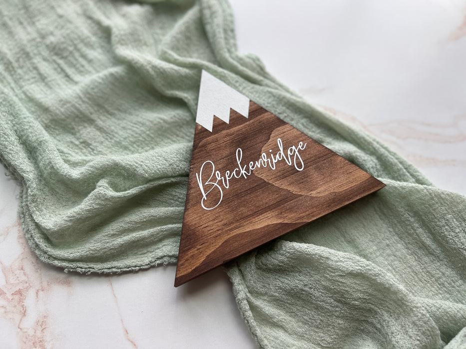 Personalized Mountain Table Number