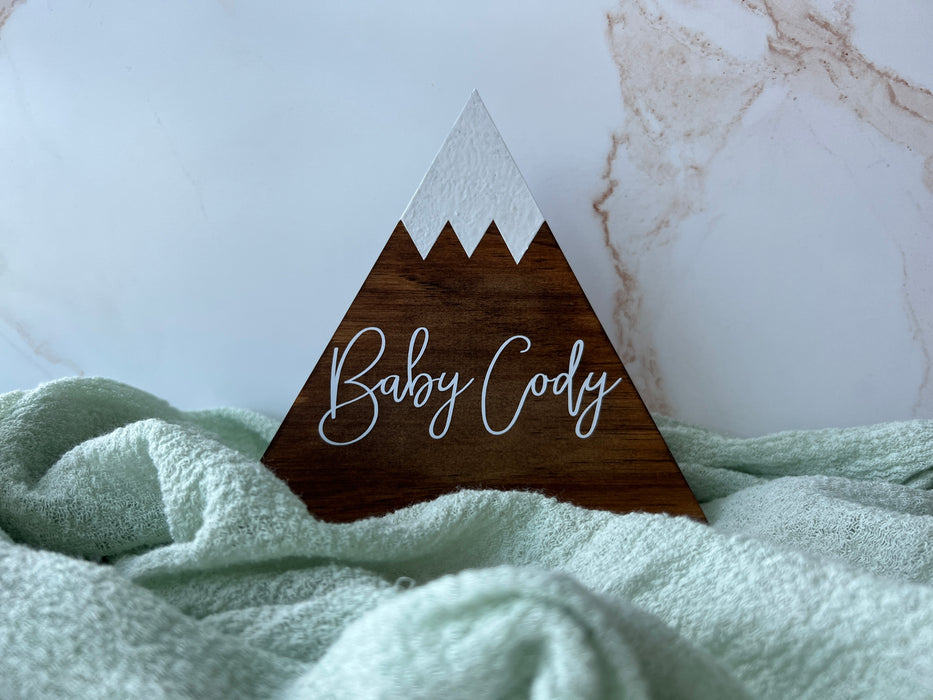 Personalized Mountain Table Number